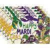 Artoid Mode Iris Lobster Mask Happy Mardi Gras Placemats Set of 4, 12×18 Inch Seasonal Spring Holiday Table Mats for Party Kitchen Dining Decoration