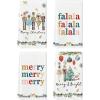Artoid Mode Nutcrackers Merry Christmas Kitchen Towels Dish Towels, 18×26 Inch Xmas Balls Tree Winter Holiday Decoration Hand Towels Set of 4(Beige)