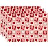 Artoid Mode Pink Love Hearts Valentine Placemats Set of 4, 12×18 Inch Anniversary Wedding Table Mats for Party Kitchen Dining Decoration