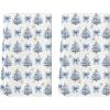 Artoid Mode Red Bowknot Xmas Tree Christmas Kitchen Towels Dish Towels, 18×26 Inch Farmhouse Snowflake Winter Decoration Cleaning Set of 2(Blue)