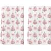 Artoid Mode Red Bowknot Xmas Tree Christmas Kitchen Towels Dish Towels, 18×26 Inch Farmhouse Snowflake Winter Decoration Cleaning Set of 2(Pink)