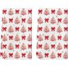 Artoid Mode Red Bowknot Xmas Tree Christmas Kitchen Towels Dish Towels, 18×26 Inch Farmhouse Snowflake Winter Decoration Cleaning Set of 2(Red)