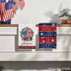Artoid Mode American Flag Stars Stripes Truck 4th of July Kitchen Towels Dish Towels, 18×26 Inch Patriotic Memorial Day Decor Hand Towels Set of 4
