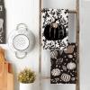 Artoid Mode Black Polka Dot Pumpkin Fall Kitchen Towels Dish Towels, 18×26 Inch Farmhouse Leaves Autumn Decoration Hand Towels Set of 2