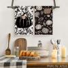 Artoid Mode Black Polka Dot Pumpkin Fall Kitchen Towels Dish Towels, 18×26 Inch Farmhouse Leaves Autumn Decoration Hand Towels Set of 2