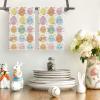 Artoid Mode Bow Bunny Eggs Happy Easter Spring Kitchen Towels Dish Towels, 18×26 Inch Farmhouse Summer Decoration Cleaning Set of 2