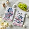 Artoid Mode Bow Bunny Eggs Rabbit Flowers Easter Spring Kitchen Towels Dish Towels, 18×26 Inch Farmhouse Summer Decoration Cleaning Set of 2