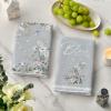 Artoid Mode Butterfly Floral Bless Home Spring Kitchen Towels Dish Towels, 18×26 Inch Farmhouse Summer Decoration Cleaning Set of 4