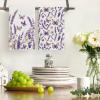 Artoid Mode Butterfly Lavender Spring Kitchen Towels Dish Towels, 18×26 Inch Farmhouse Summer Decoration Cleaning Set of 2