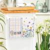 Artoid Mode Floral Stripe Design Hello Spring Kitchen Towels Dish Towels, 18×26 Inch Farmhouse Summer Decoration Cleaning Set of 4