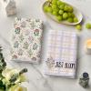 Artoid Mode Floral Stripe Design Hello Spring Kitchen Towels Dish Towels, 18×26 Inch Farmhouse Summer Decoration Cleaning Set of 4