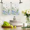 Artoid Mode Hydrangea Butterfly Grass Spring Kitchen Towels Dish Towels, 18×26 Inch Farmhouse Summer Decoration Cleaning Set of 2
