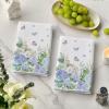 Artoid Mode Hydrangea Butterfly Grass Spring Kitchen Towels Dish Towels, 18×26 Inch Farmhouse Summer Decoration Cleaning Set of 2