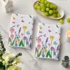 Artoid Mode Lavender Tulip Spring Kitchen Towels Dish Towels, 18×26 Inch Daily Seasonal Summer Decoration Hand Towels Set of 2(Beige)