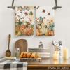 Artoid Mode Oil Painting Pumpkin Fall Kitchen Towels Dish Towels, 18×26 Inch Farmhouse Leaves Autumn Decoration Hand Towels Set of 2