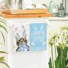 Artoid Mode Pink Rabbit Ears Cat Eggs Happy Easter Kitchen Towels Dish Towels, 18×26 Inch Spring Summer Holiday Decoration Hand Towels Set of 2(Blue)