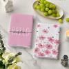 Artoid Mode Purple Flowers Bee Hello Sunshine Summer Kitchen Towels Dish Towels, 18×26 Inch Seasonal Holiday Decoration Hand Towels Set of 2(Pink)