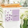 Artoid Mode Purple Flowers Bee Hello Sunshine Summer Kitchen Towels Dish Towels, 18×26 Inch Seasonal Holiday Decoration Hand Towels Set of 2(Purple)