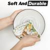 Artoid Mode Rabbit Daisy Butterfly Bunny Eggs Flowers Easter Spring Kitchen Towels Dish Towels, 18×26 Inch Farmhouse Summer Decoration Cleaning Set of 2