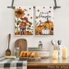 Artoid Mode Scarecrow Pumpkin Fall Kitchen Towels Dish Towels, 18×26 Inch Farmhouse Sunflower Autumn Decoration Hand Towels Set of 2