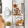 Artoid Mode Scarecrow Pumpkin Fall Kitchen Towels Dish Towels, 18×26 Inch Farmhouse Sunflower Autumn Decoration Hand Towels Set of 2