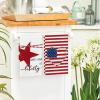 Artoid Mode Stripe America Stars Love Patriotic 4th of July Kitchen Towels Dish Towels, 18×26 Inch Memorial Day Decoration Hand Towels Set of 4