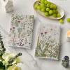 Artoid Mode Wood Wildflower Floral Kitchen Towels Dish Towels, 18×26 Inch Leaves Holiday Decoration Cleaning Set of 2(Wood)