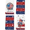 Artoid Mode American Flag Stars Stripes Truck 4th of July Kitchen Towels Dish Towels, 18×26 Inch Patriotic Memorial Day Decor Hand Towels Set of 4