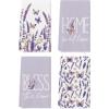 Artoid Mode Butterfly Lavender Sweet Home Spring Kitchen Towels Dish Towels, 18×26 Inch Farmhouse Summer Decoration Cleaning Set of 4