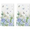 Artoid Mode Hydrangea Butterfly Grass Spring Kitchen Towels Dish Towels, 18×26 Inch Farmhouse Summer Decoration Cleaning Set of 2