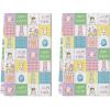 Artoid Mode Rabbit Bow Wreath Bunny Eggs Flower Happy Easter Spring Kitchen Towels Dish Towels, 18×26 Inch Farmhouse Summer Decoration Cleaning Set of 2