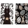 Artoid Mode Rabbit Bunny Eggs Easter Flower Kitchen Towels Dish Towels, 18×26 Inch Seasonal Spring Decoration Cleaning Set of 2(Black)