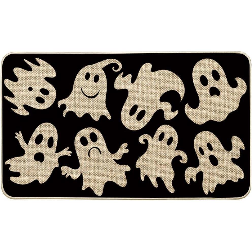 image:imageArtoid Mode Spooky Ghost Boo Halloween Doormat LowProfile Switch Rug Door Home Decor Mat Floor Mat for Indoor Outdoor 17x29 Inch