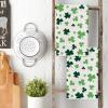 Artoid Mode Beige Clover Shamrock St.Patrick’s Day Kitchen Towels Dish Towels, 18×26 Inch Farmhouse Holiday Spring Decoration Cleaning Set of 2(Beige)
