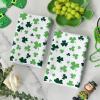 Artoid Mode Beige Clover Shamrock St.Patrick’s Day Kitchen Towels Dish Towels, 18×26 Inch Farmhouse Holiday Spring Decoration Cleaning Set of 2(Beige)