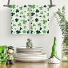 Artoid Mode Beige Clover Shamrock St.Patrick’s Day Kitchen Towels Dish Towels, 18×26 Inch Farmhouse Holiday Spring Decoration Cleaning Set of 2(Beige)