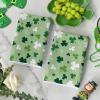 Artoid Mode Beige Clover Shamrock St.Patrick’s Day Kitchen Towels Dish Towels, 18×26 Inch Farmhouse Holiday Spring Decoration Cleaning Set of 2(Light Green)