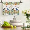 Artoid Mode Bird Butterfly Floral Spring Kitchen Towels Dish Towels, 18×26 Inch Farmhouse Summer Decoration Cleaning Set of 2