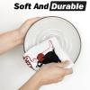 Artoid Mode Black Cats Ball Love Hearts Valentine’s Kitchen Towels Dish Towels, 18×26 Inch Anniversary Wedding Decoration Cleaning Set of 2