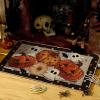 Artoid Mode Black Ghost Spooky Jack-O’-Lantern Pumpkin Halloween Doormat, Low-Profile Switch Rug Door Home Decor Mat Floor Mat for Indoor Outdoor 17×29 Inch(Black)