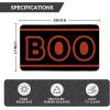Artoid Mode Boo Halloween Doormat, Low-Profile Switch Rug Door Home Decor Mat Floor Mat for Indoor Outdoor 17×29 Inch