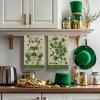 Artoid Mode Brown Lace Clover Shamrock St.Patrick’s Day Kitchen Dish Towels, 18×26 Inch Farmhouse Holiday Spring Decoration Cleaning Set of 2(Brown)