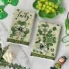Artoid Mode Brown Lace Clover Shamrock St.Patrick’s Day Kitchen Dish Towels, 18×26 Inch Farmhouse Holiday Spring Decoration Cleaning Set of 2(Brown)
