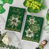 Artoid Mode Brown Lace Clover Shamrock St.Patrick’s Day Kitchen Dish Towels, 18×26 Inch Farmhouse Holiday Spring Decoration Cleaning Set of 2(Dark Green)