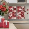Artoid Mode Checkered Design Rose Love Heart Valentine’s Kitchen Towels Dish Towels, 18×26 Inch Anniversary Wedding Decoration Cleaning Set of 2