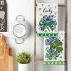 Artoid Mode Chinoiserie Clover Shamrock St.Patrick’s Day Kitchen Dish Towels, 18×26 Inch Farmhouse Holiday Spring Decoration Cleaning Set of 2