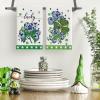 Artoid Mode Chinoiserie Clover Shamrock St.Patrick’s Day Kitchen Dish Towels, 18×26 Inch Farmhouse Holiday Spring Decoration Cleaning Set of 2