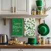 Artoid Mode Clover Shamrock St. Patrick’s Day Kitchen Towels Dish Towels, 18×26 Inch Good Luck Farmhouse Holiday Decoration Hand Towels Set of 4