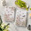 Artoid Mode Floral Bird Butterfly Spring Kitchen Towels Dish Towels, 18×26 Inch Farmhouse Summer Decoration Cleaning Set of 2