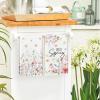 Artoid Mode Floral Vase Bow Tie Hello Spring Kitchen Towels Dish Towels, 18×26 Inch Farmhouse Summer Decoration Cleaning Set of 4